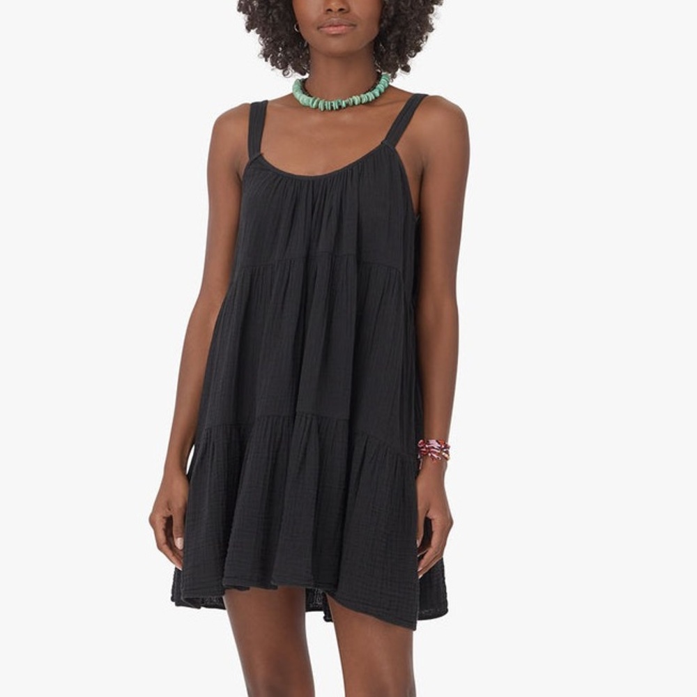 Xirena Pyper Dress in Black Gauzey Sleeveless Mini Black XS